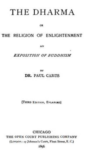 The Dharma or the Religion of Enlightenment an Exposition of Buddhism – 10002873